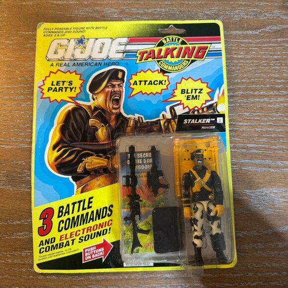 GI Joe Vintage 1991 Talking Battle Commanders Stalker Figure Sealed New - Picture 1 of 2